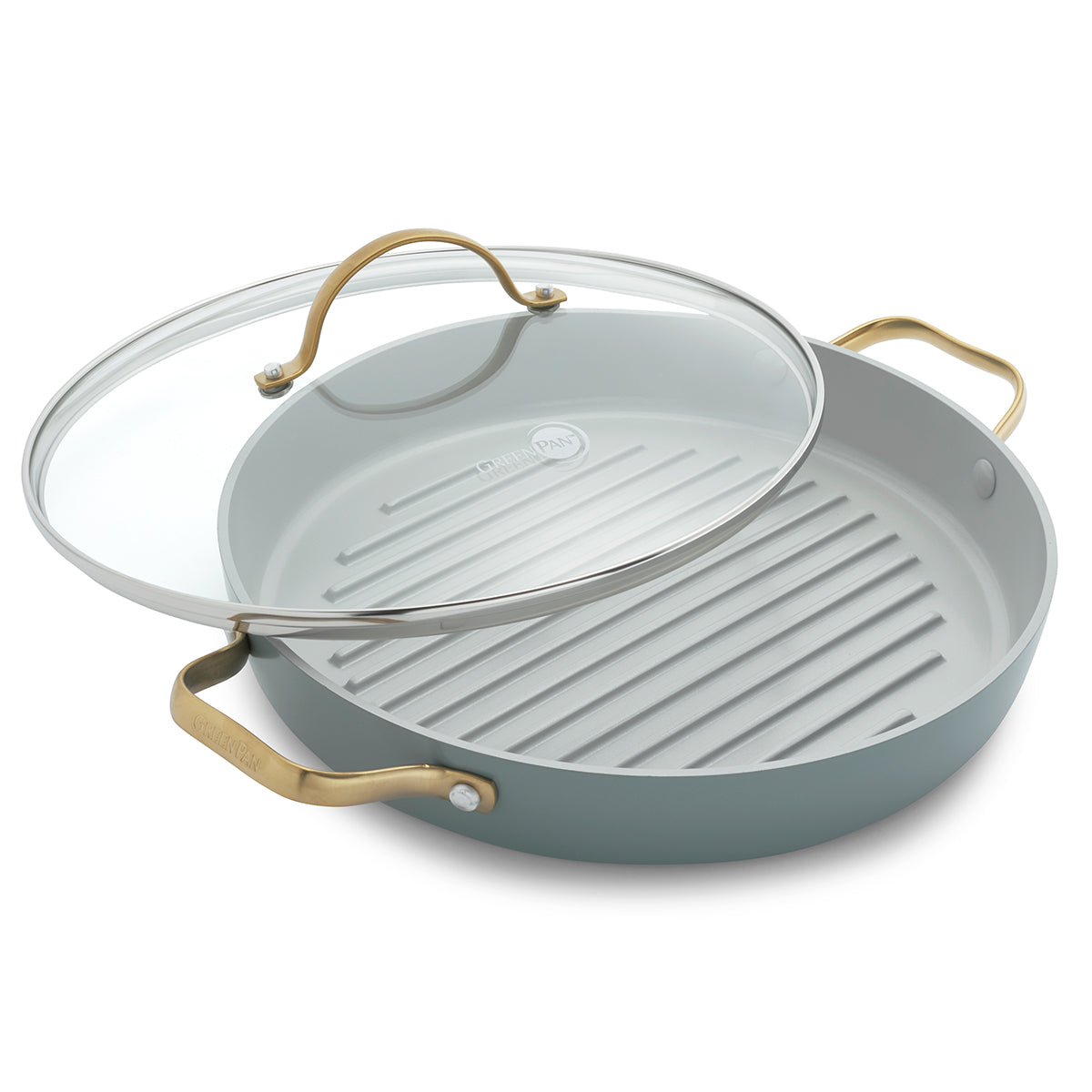 Reserve Ceramic Nonstick 11 Grill Pan with Lid